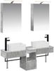 vidaXL Badezimmerschrank-Set 5 pcs Betongrau 50 x 14,5 x 70 cm 3406314 Bild 2