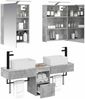vidaXL Badezimmerschrank-Set 5 pcs Betongrau 50 x 14,5 x 70 cm 3406314 Bild 3