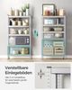 Standregal,2er Set, Schwerlastregal, Kellerregal, Bücherregal, Lagerregal, 5 Ablagen, Küchenregal, Regal,verstellbare Ablagen, Industriestil,150x70x30cm,Silbern,GLR030E02 Bild 4