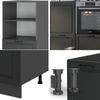 Küchenblock R-Line Anthrazit Landhaus/Anthrazit 180 cm ohne Arbeitsplatte Vicco Bild 5