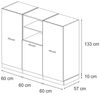 Küchenblock R-Line Anthrazit Landhaus/Anthrazit 180 cm ohne Arbeitsplatte Vicco Bild 3