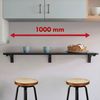 Maclean Wandregal MC-128 Klappbares Regal mit Aufsatz 100x40 cm, Wandschreibtisch max. 50 kg Bild 2