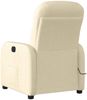 vidaXL Massagesessel Creme Stoff 4015540 Bild 5