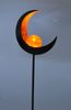 Solar Metall-Gartenstecker 95cm LED Glaskugel Gartendeko Mond Tropfen Flamme TOP Bild 2
