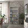 Dmora Bücherregal Apice, Büroregal, Mobiler Buchhalter, Bücherbrett, 89x40 h186 cm, Weiß Bild 2