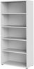 Dmora Bücherregal Apice, Büroregal, Mobiler Buchhalter, Bücherbrett, 89x40 h186 cm, Weiß Bild 5