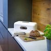 ECHTWERK Frischhaltedose Brotkasten Retro, Metall, Metall-Brotkasten, Retro, Deckel mit Sichtfenster, Aufbewahrungsbox Bild 3