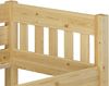 Kieferbett natur Einzelbett 90x200 Massivholz-Bettgestell Futonbett Bild 5