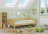 Kieferbett natur Einzelbett 90x200 Massivholz-Bettgestell Futonbett Bild 2