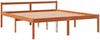 vidaXL Seniorenbett Wachsbraun 150x200 cm Massivholz Kiefer 844159 Bild 3