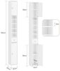 SoBuy BZR34-W Badezimmer-Hochschrank, MDF, Lackiert, Weiß, 20 x 180 x 20 cm Bild 3