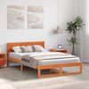 vidaXL Bettrahmen Wachsbraun 120 x 200 cm Massives Kiefernholz 873276 Bild 3