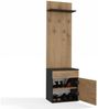 Raumhirsch Furniture Wandgarderobe Garderobenständer, Garderobe mit Schuhbank & Sitzbank (Maße 50 x 180 x 35 cm, 5 Haken), Praktischer, verschiedene Farbvarianten, pflegeleicht Bild 4