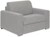 Vente-unique - CALITO Sessel Stoff Grau - B 223 cm94 cm x H 85 cm x L 126 cm Bild 2