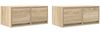 2 pcs TV-Schrank, Lowboard TV Sonoma-Eiche 60x31x25,5 cm Holzwerkstoff Bild 2