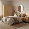 HOME DELUXE 'NYLA' Kleiderschrank, Holz/Metall, 150x200 cm Bild 4