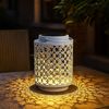 4er Set LED Solarleuchte, weiß, orientalisch, H 18 cm Bild 4