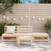 vidaXL Gartensofa ohne Armlehnen mit Fußhocker Massivholz Kiefer 837963 Bild 3