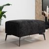 Bronx71 Chenille Hocker Vegas rechteckig schwarz Bild 4