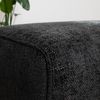Bronx71 Chenille Hocker Vegas rechteckig schwarz Bild 5