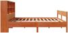vidaXL Massivholzbett mit Regal ohne Matratze Wachsbraun 140x190 cm 3323001 Bild 5