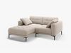 Micadoni Ecksofa Bemy 2-Sitzer Links Samt Beige Bild 2