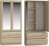 MAGOWA Kleiderschrank MALWA SS – stilvoll & funktional für Büro oder Schlafzimmer (perfekt kombinierbar) Maße: B 90 × H 180 × T 50 cm Bild 4