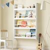 SoBuy KMB08-II-W Kinderregal, MDF, Lackiert, Weiß, 80 x 118 x 12 cm Bild 4