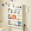 SoBuy KMB08-II-W Kinderregal, MDF, Lackiert, Weiß, 80 x 118 x 12 cm Bild 5