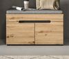 Garderobe Sitzbank Cooper in Eiche und grau 80 cm Bild 2