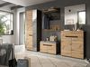 Garderobe Sitzbank Cooper in Eiche und grau 80 cm Bild 5