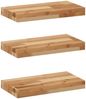 vidaXL Schweberegale 3 Stk. 40x20x4 cm Massivholz Akazie Ölbehandelt 3279577 Bild 2