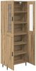 vidaXL Highboard 2 pcs Artisan-Eiche Engineered Wood und Glas 3415861 Bild 5