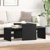 vidaXL Satztische Schwarz Eichen-Optik 100 x 48 x 40 cm Holzwerkstoff 862501 Bild 4