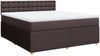 vidaXL Boxspringbett mit Matratze Dunkelbraun 180x200 cm Stoff 3289852 Bild 3