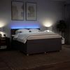 vidaXL Boxspringbett mit Matratze Dunkelbraun 180x200 cm Stoff 3289852 Bild 5
