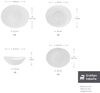 Karaca Geschirr-Set Karaca White Pure 24-teiliges Glas Geschirrset für 6 Personen, Weiß, 6 Personen, Glas, Handwäsche empfohlen Bild 4