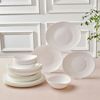 Karaca Geschirr-Set Karaca White Pure 24-teiliges Glas Geschirrset für 6 Personen, Weiß, 6 Personen, Glas, Handwäsche empfohlen Bild 5