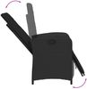 vidaXL 7-tlg. Garten-Essgruppe mit Kissen Schwarz Poly Rattan 3212460 Bild 5