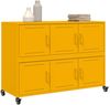 vidaXL Sideboard Senfgelb 100,5x39x72 cm Stahl 846743 Bild 4