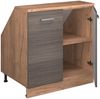 Küchenschrank für Dachschrägen R-Line Edelgrau 80 cm mit 2 Türen, Schrankkorpus 60 cm Tiefe Vicco Bild 3
