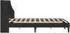 vidaXL Bettrahmen mit Kopfteil Schwarz 120 x 190 cm Samt 42027416 Bild 5