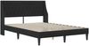 vidaXL Bettrahmen mit Kopfteil Schwarz 120 x 190 cm Samt 42027416 Bild 3