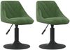 vidaXL Esszimmerstühle 2 Stk. Drehbar Dunkelgrün Samt [335330] Bild 2