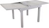 Gartentisch ADAM - Aluminium/Temperglas, Grau, 90x90x75cm | Ausziehtisch Esstisch Wetterfest Outdoor Tisch Bild 3