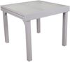 Gartentisch ADAM - Aluminium/Temperglas, Grau, 90x90x75cm | Ausziehtisch Esstisch Wetterfest Outdoor Tisch Bild 2