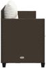 vidaXL Sonnenliege mit Kissen Braun Poly Rattan 368327 Bild 5