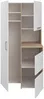 Vente-unique - ERKANO Waschküche Holz, Platte BeigeWeiß - B 66,8 cm x H 184,4 cm x L 156,7 cm Bild 4