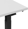 Schreibtisch elektrisch höhenverstellbar, Grau/ Schwarz, 63-126 x 130 x 72 cm Bild 5