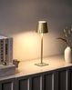Kabellose LED Tischlampe ABARO mit Dimmer Metall Gold Bild 3